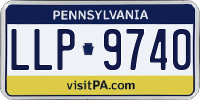 PA license plate LLP9740