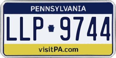 PA license plate LLP9744