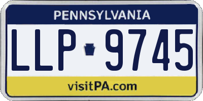 PA license plate LLP9745