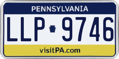 PA license plate LLP9746