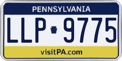 PA license plate LLP9775