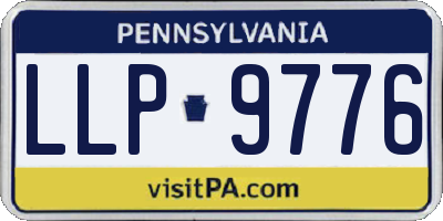 PA license plate LLP9776