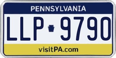 PA license plate LLP9790