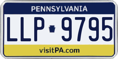 PA license plate LLP9795