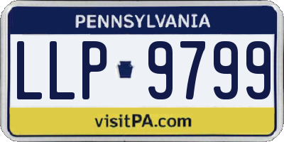 PA license plate LLP9799