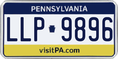 PA license plate LLP9896