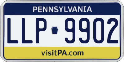 PA license plate LLP9902