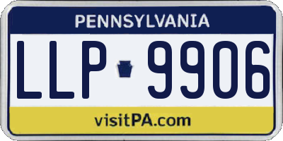 PA license plate LLP9906