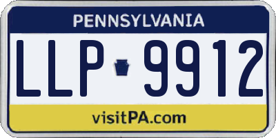 PA license plate LLP9912