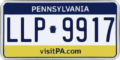 PA license plate LLP9917