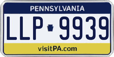 PA license plate LLP9939