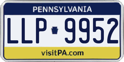 PA license plate LLP9952