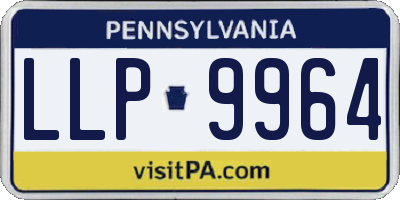 PA license plate LLP9964