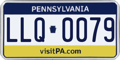 PA license plate LLQ0079