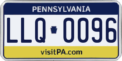 PA license plate LLQ0096