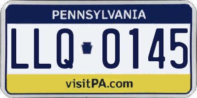 PA license plate LLQ0145