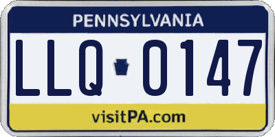 PA license plate LLQ0147