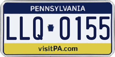 PA license plate LLQ0155