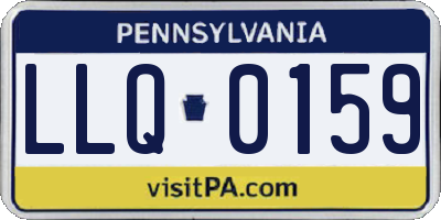 PA license plate LLQ0159