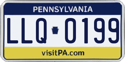 PA license plate LLQ0199