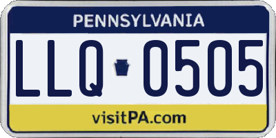 PA license plate LLQ0505