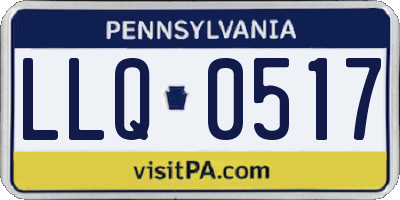 PA license plate LLQ0517