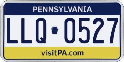 PA license plate LLQ0527