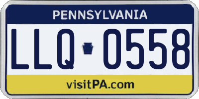 PA license plate LLQ0558