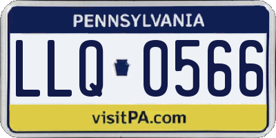 PA license plate LLQ0566