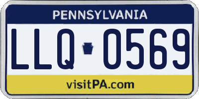 PA license plate LLQ0569