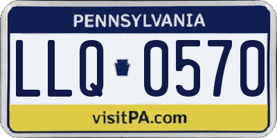 PA license plate LLQ0570