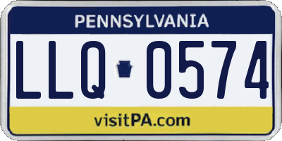 PA license plate LLQ0574