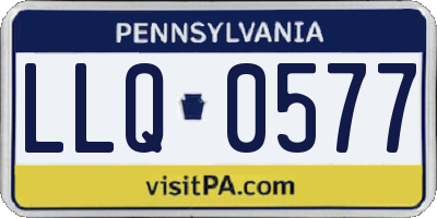 PA license plate LLQ0577