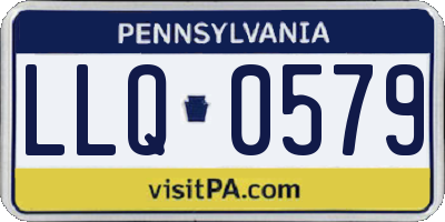 PA license plate LLQ0579