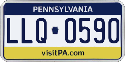 PA license plate LLQ0590