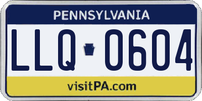 PA license plate LLQ0604