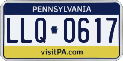 PA license plate LLQ0617