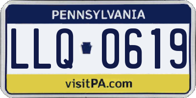 PA license plate LLQ0619