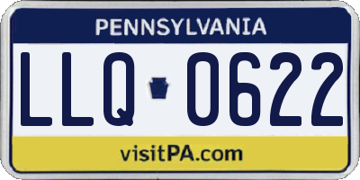 PA license plate LLQ0622