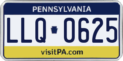 PA license plate LLQ0625