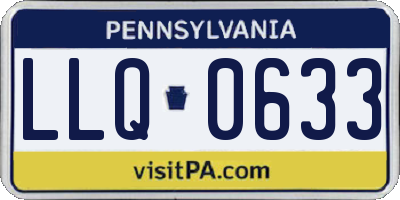 PA license plate LLQ0633