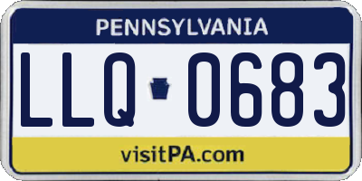 PA license plate LLQ0683