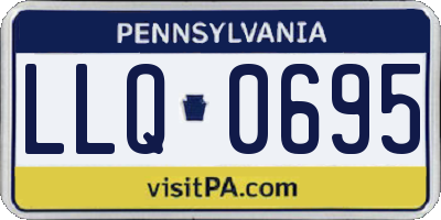 PA license plate LLQ0695