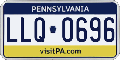 PA license plate LLQ0696
