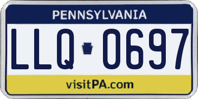PA license plate LLQ0697