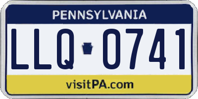 PA license plate LLQ0741