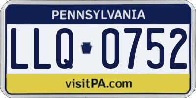 PA license plate LLQ0752