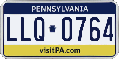 PA license plate LLQ0764