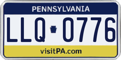PA license plate LLQ0776