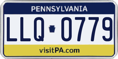 PA license plate LLQ0779